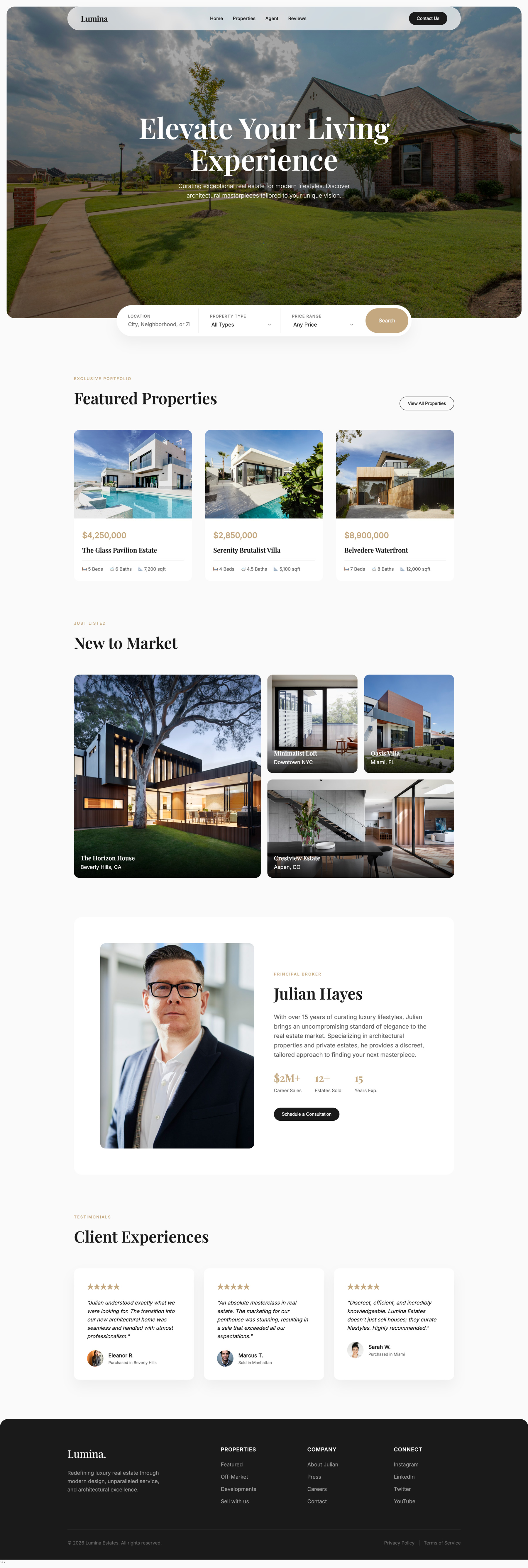 Real Estate Website 03
